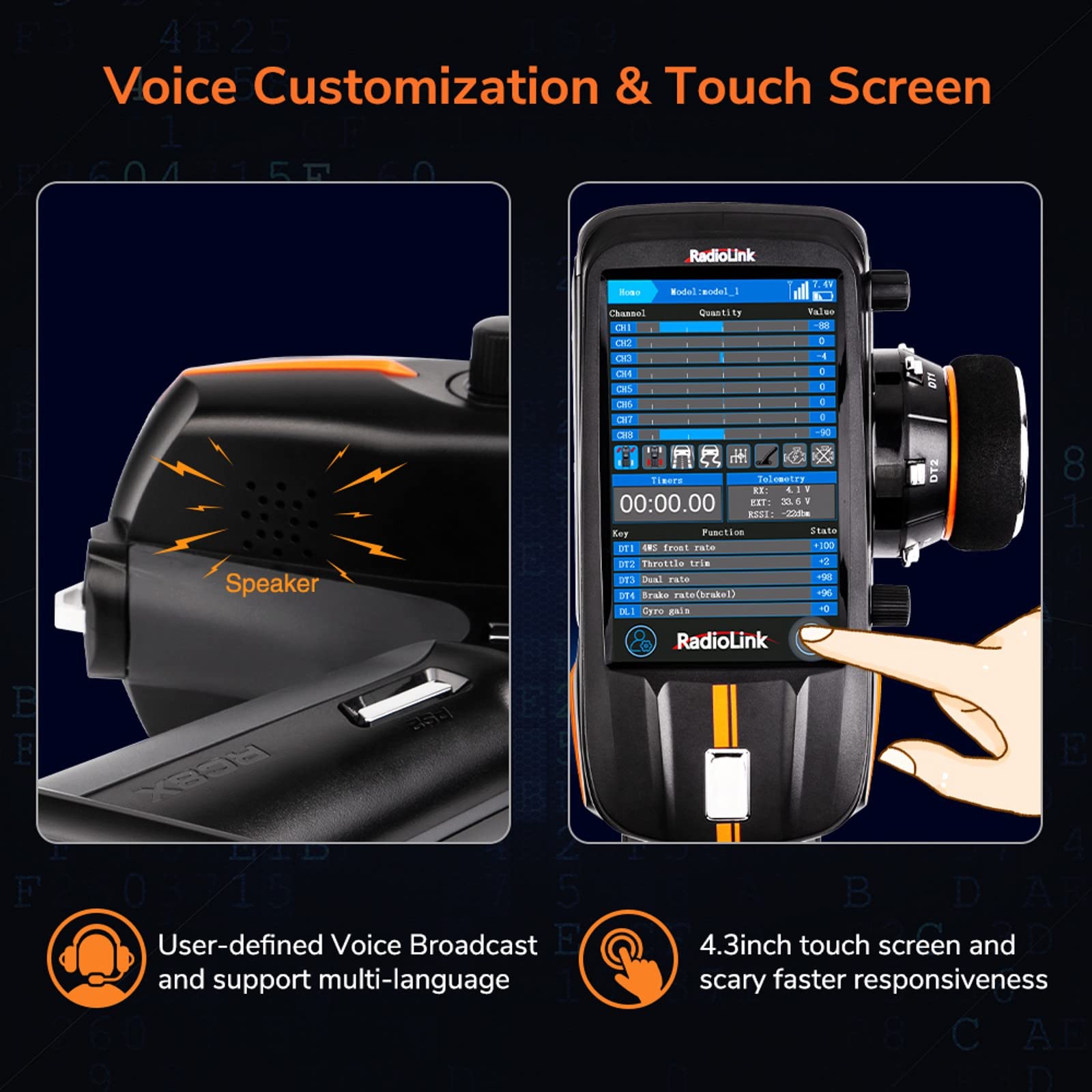 Amazon.com: HTLNUZD Radiolink RC8X 8 Channels 2.4GHz RC